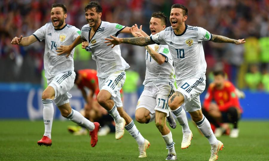 Com emoção: nos pênaltis, Rússia elimina a Espanha e faz história em casa