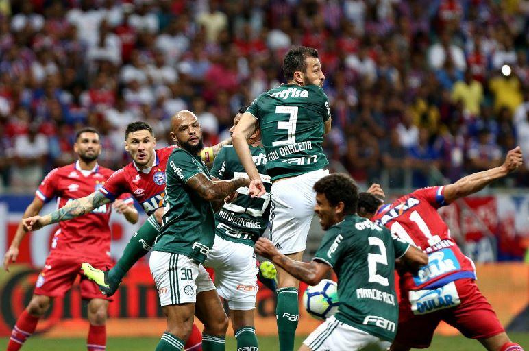 No primeiro jogo com intervenção do VAR, Palmeiras e Bahia empatam pela Copa do Brasil