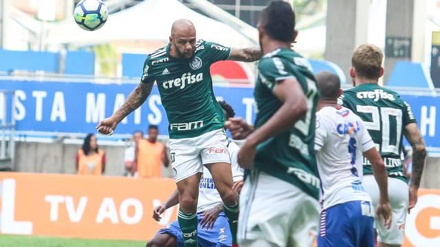 Pelo Brasileirão, Felipe Melo marca e Palmeiras arranca empate diante do Bahia em Salvador