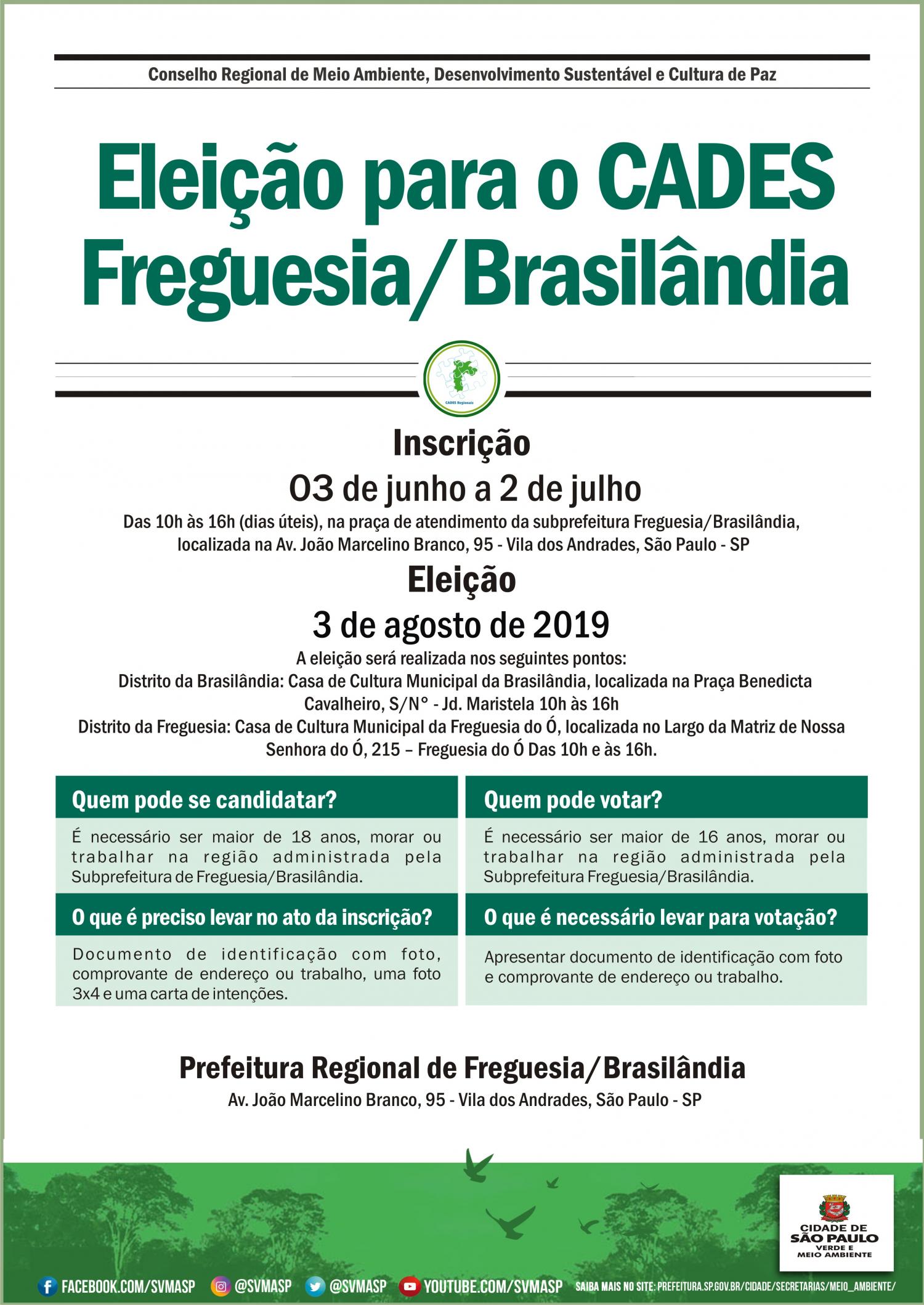 Eleição CADES - Participe você também