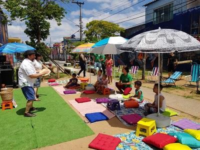Em clima praiano, Rua da Gente oferece diversão e atividades para as crianças