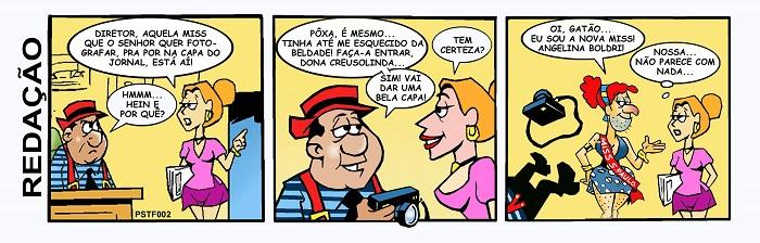Coisas que acontecem numa redação de jornal...