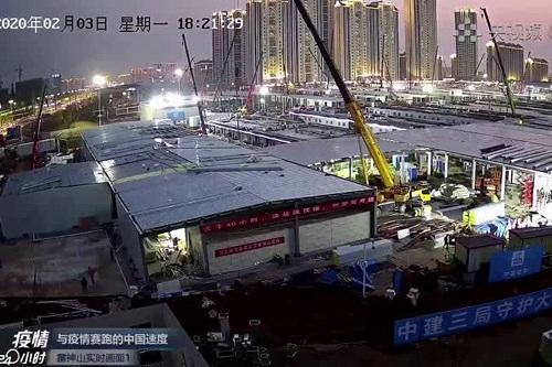 China finaliza construção de hospital com mil leitos em dez dias