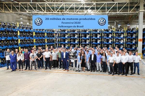 VW do Brasil conquista a marca de 20 milhões de motores produzidos