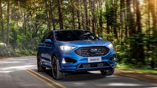 O que acontece quando você aperta o botão S do Ford Edge ST?