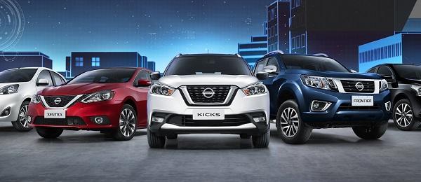Quais são as cores mais vendidas na linha de veículos Nissan?