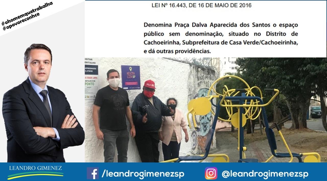 Praça Dalva Aparecida dos Santos ficou beleza