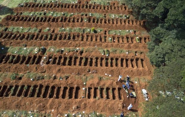 Covid-19: Brasil tem 2,8 milhões de casos e 95 mil mortos