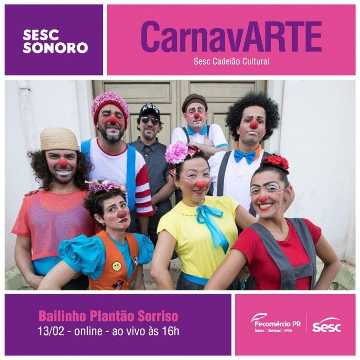 Sesc Cadeião Cultural promove baile on-line de carnaval