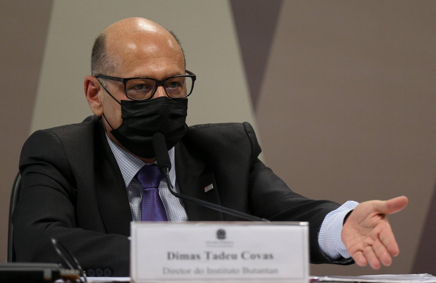 Com quantitativo maior, de 100 milhões ( doses), o cronograma seria outro, diz Dimas Covas à CPI da Covid-19