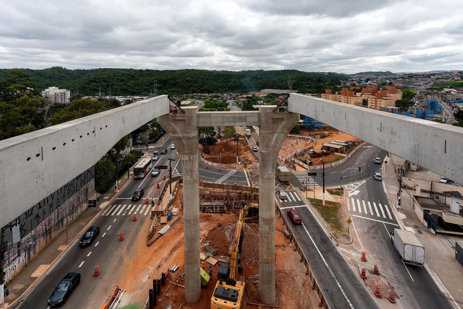 Avenida Professor Luiz I. Anhaia Mello será parcialmente interditada para obras da Linha 15 Prata do Me