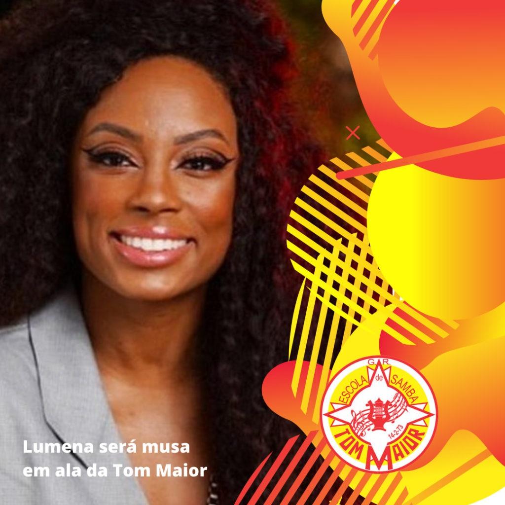 Ex-BBB Lumena é musa de ala coreografada da Tom Maior