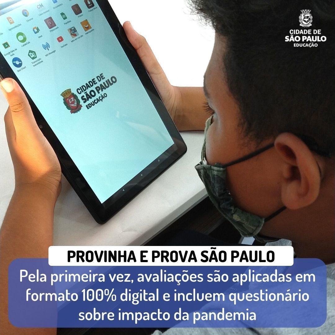 Provinha e Prova São Paulo serão online pela primeira vez