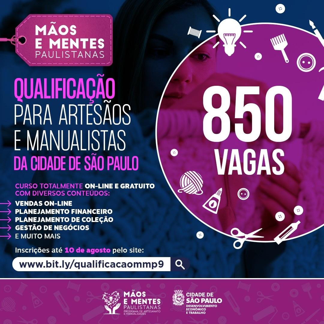 Artesãos da Capital podem se qualificar gratuitamente