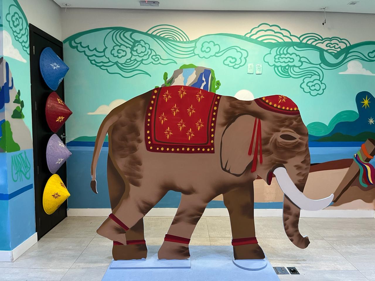Exposição interativa no Shopping Frei Caneca traz a cultura do sudeste asiático