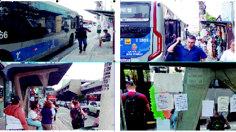 PONTO DE ÔNIBUS IMPEDE A ENTRADA NA  LOJA DA DARCO  ARTEFATOS DE COURO EM SANTANA