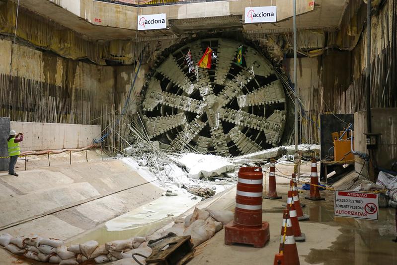 Obras da Linha 6-Laranja de metrô superam 55% de execução