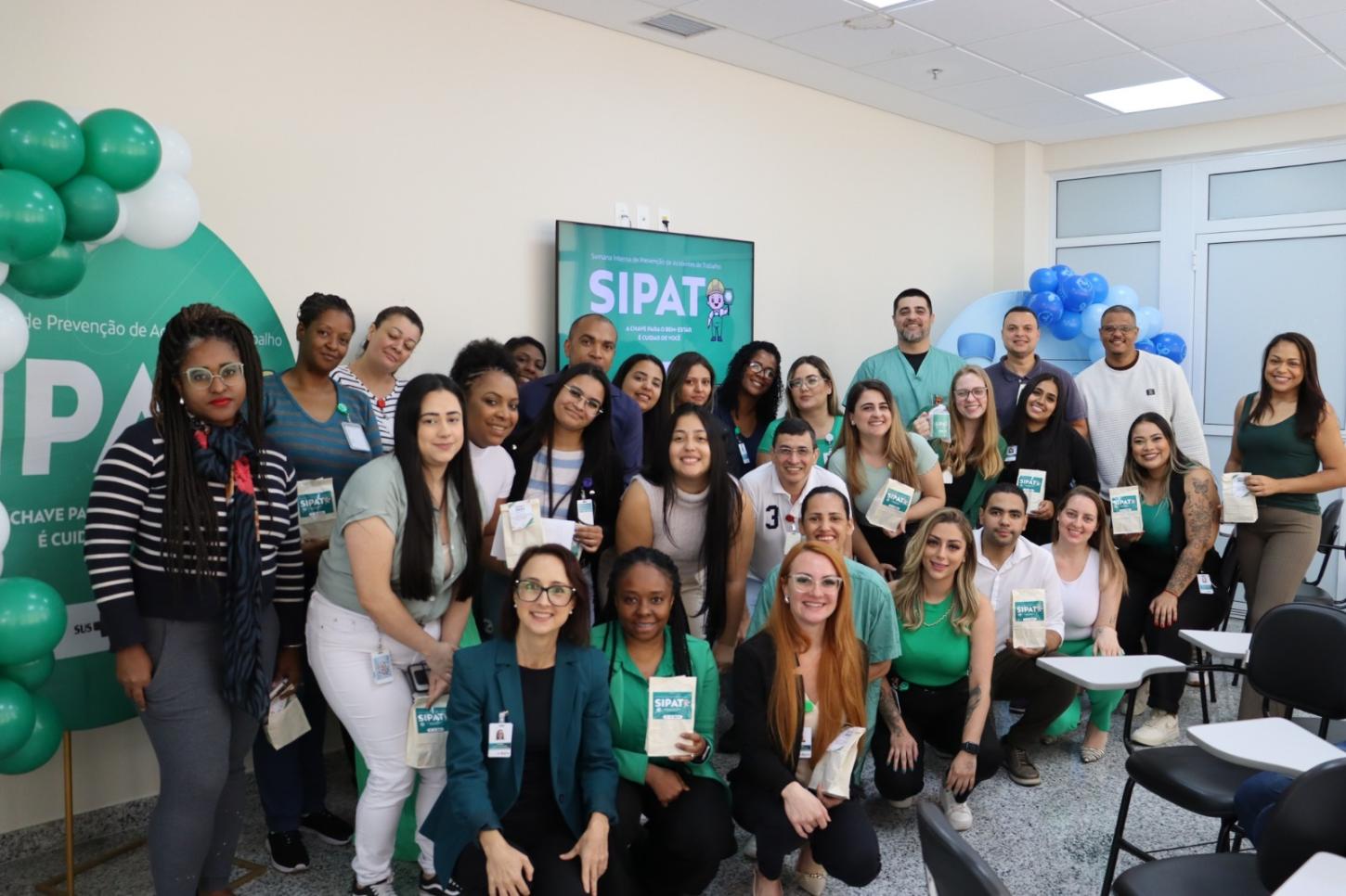 SESMT, RH e CIPAA participaram da organização do evento, que reuniu dezenas de colaboradores.