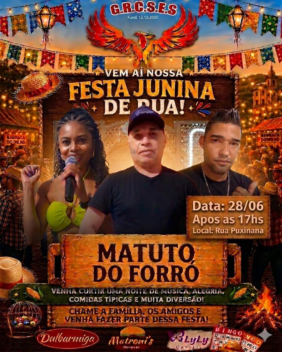 Festa Junina de Rua promete animação e muito forró na Rua Puxinana