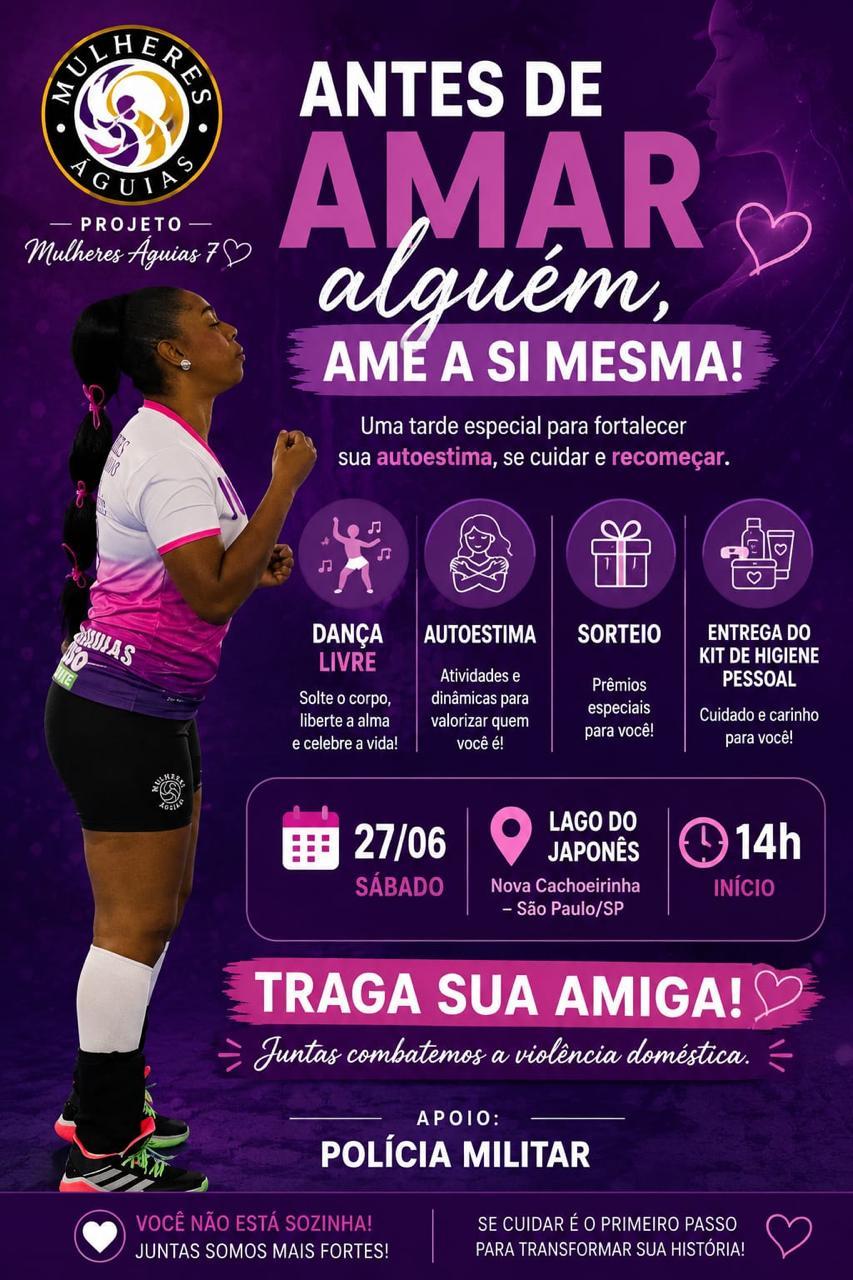 Projeto Mulheres Águias promove ação de autoestima e combate à violência doméstica na Zona Norte de São Paulo