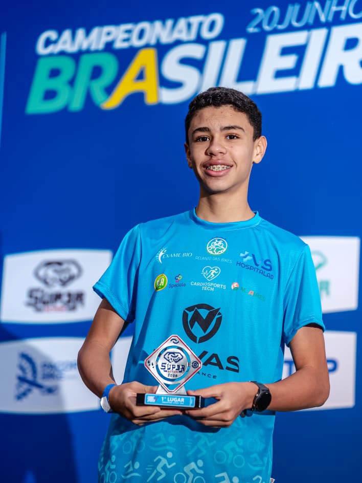 De uma indicação médica a uma promessa do triathlon:  Miguel Cirino, busca apoio para seguir conquistando pódios